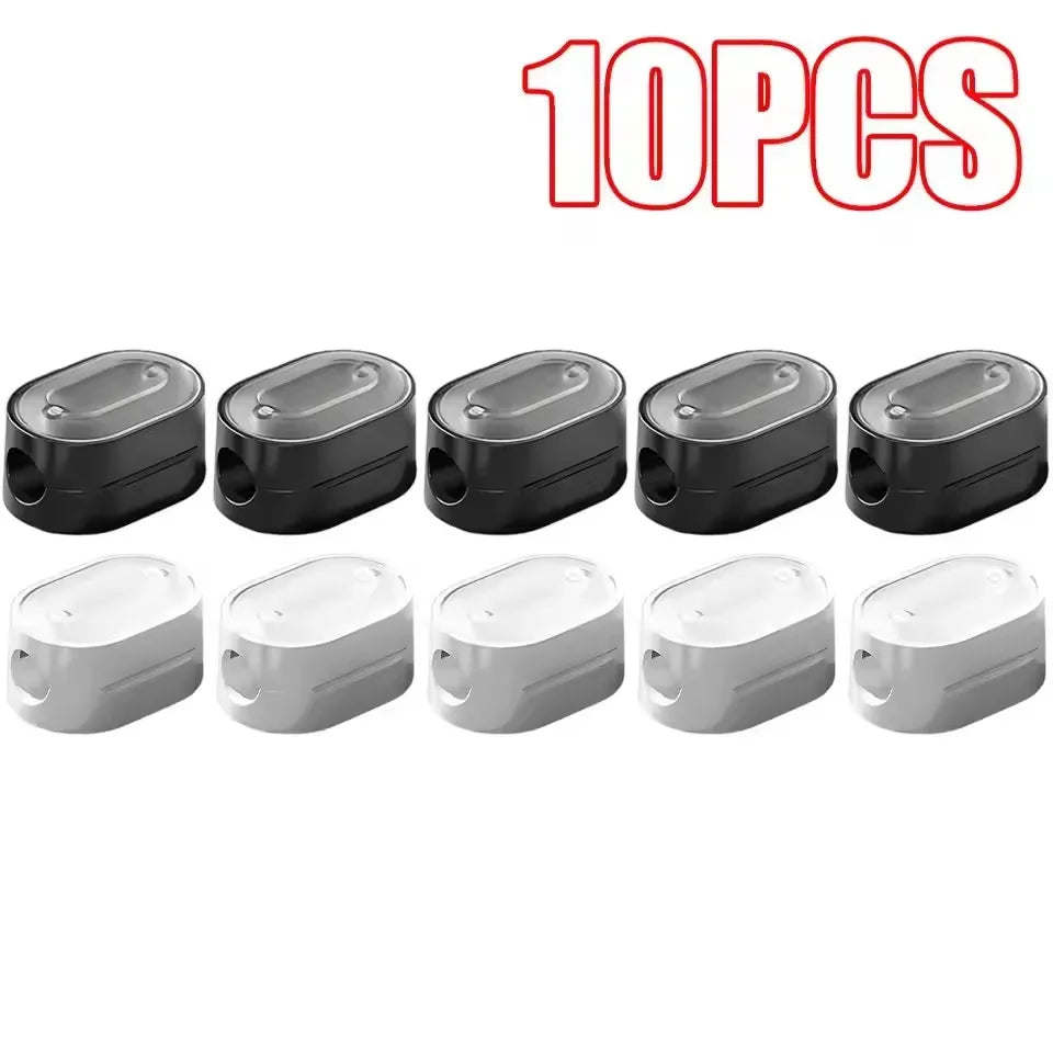 Magnetic Cable Clips Cable Smooth Adjustable Cord Holder under Desk Cable Management Wire Keeper Cable Organizer ﻿