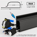 Channel Desk Cable Organizer Cable Management Accessories White Cable Protector No Drilling under Desk Management Tray