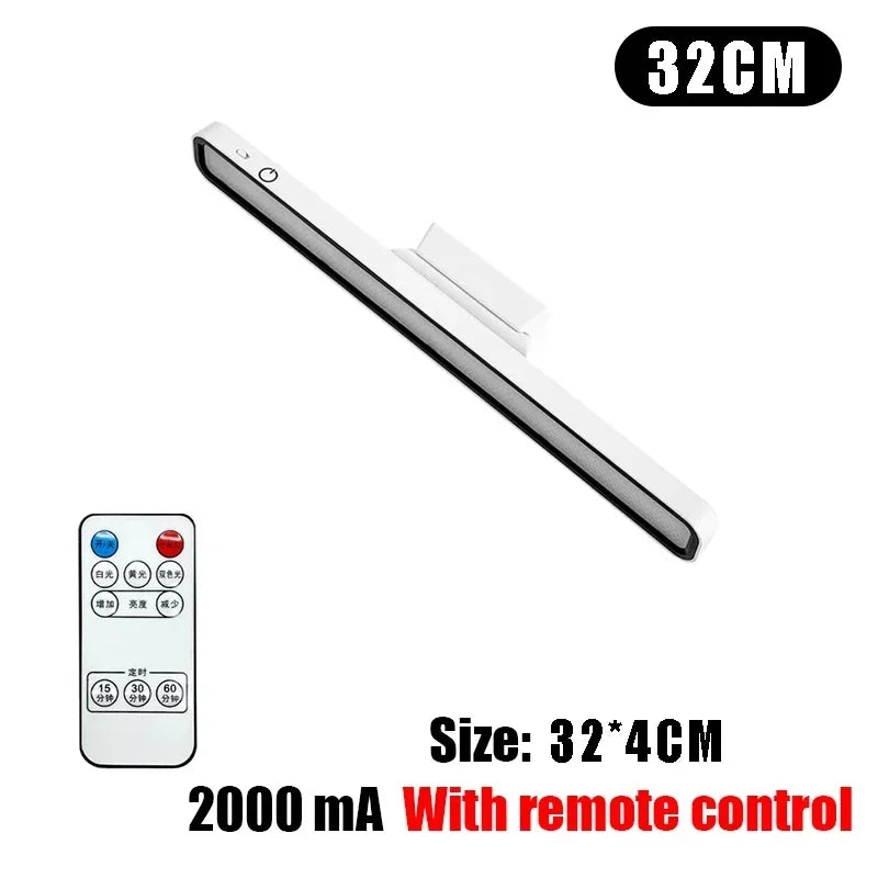 LED Desk Lamps USB Rechargeable Night Light Stepless Dimming Table Lamp Hanging Magnetic Bedroom Table Reading Learning Lighting