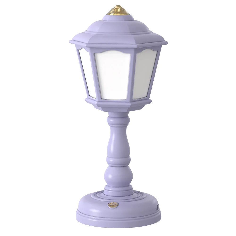 Led Desk Lamps Mini Retro Night Light Touch Room Decor USB Rechargeable Nightlight Eye Protection Bedside Reading Lamp