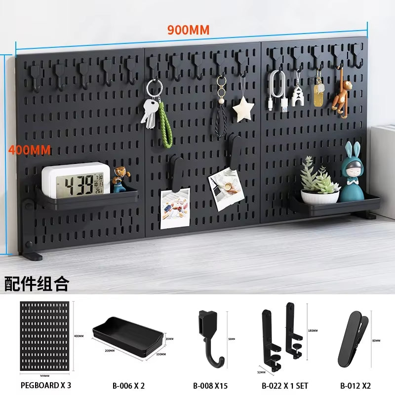 Desktop Pegboard Organizer: Vertical Storage with Headphone Stand – Gaming Room Must-Have, Desk Upgrade