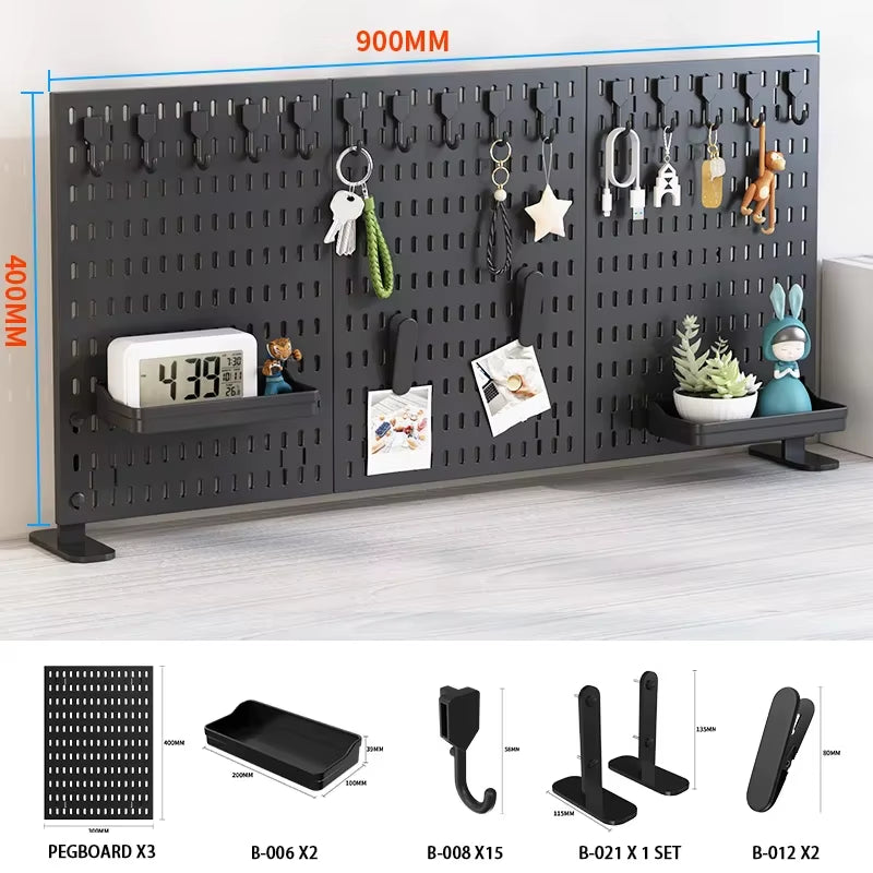 Desktop Pegboard Organizer: Vertical Storage with Headphone Stand – Gaming Room Must-Have, Desk Upgrade
