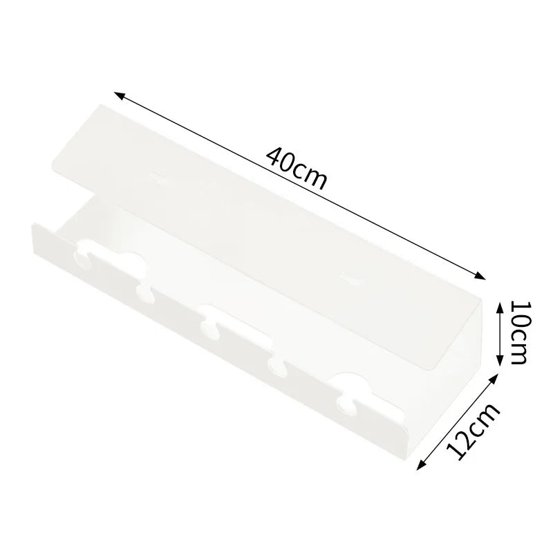 Under-Desk Cable Management Tray, Home & Office Desk Cable Organizers for Sockets, Hubs, Power Strips
