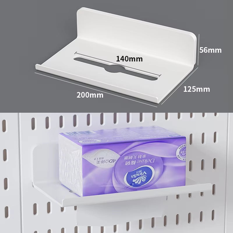 Office Desk Pegboard – Stand or Clamp Mount Options, Reusable Storage Rack Organizes Files, Tools & Stationery