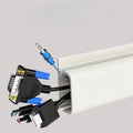 1PC 40Cmx5.1Cm Under-Desk Cable Organizer - Self-Adhesive Cable Raceway, Home & Office Cable No Drilling under Desk Solution
