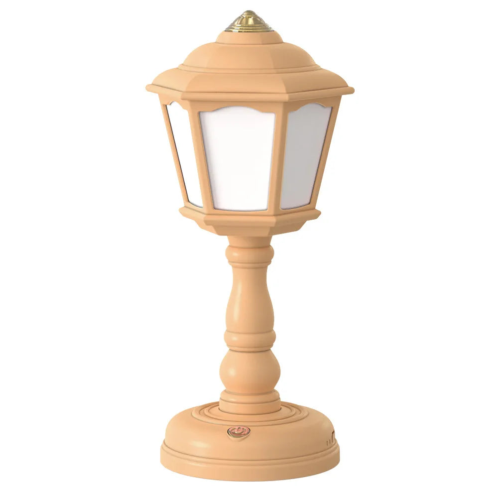 Led Desk Lamps Mini Retro Night Light Touch Room Decor USB Rechargeable Nightlight Eye Protection Bedside Reading Lamp