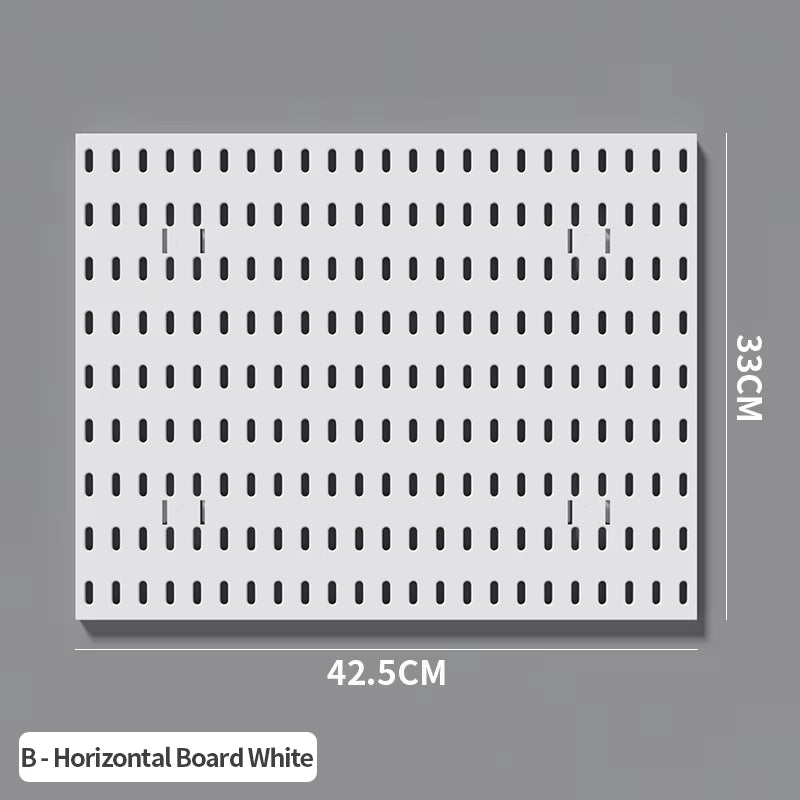Office Desk Pegboard – Stand or Clamp Mount Options, Reusable Storage Rack Organizes Files, Tools & Stationery