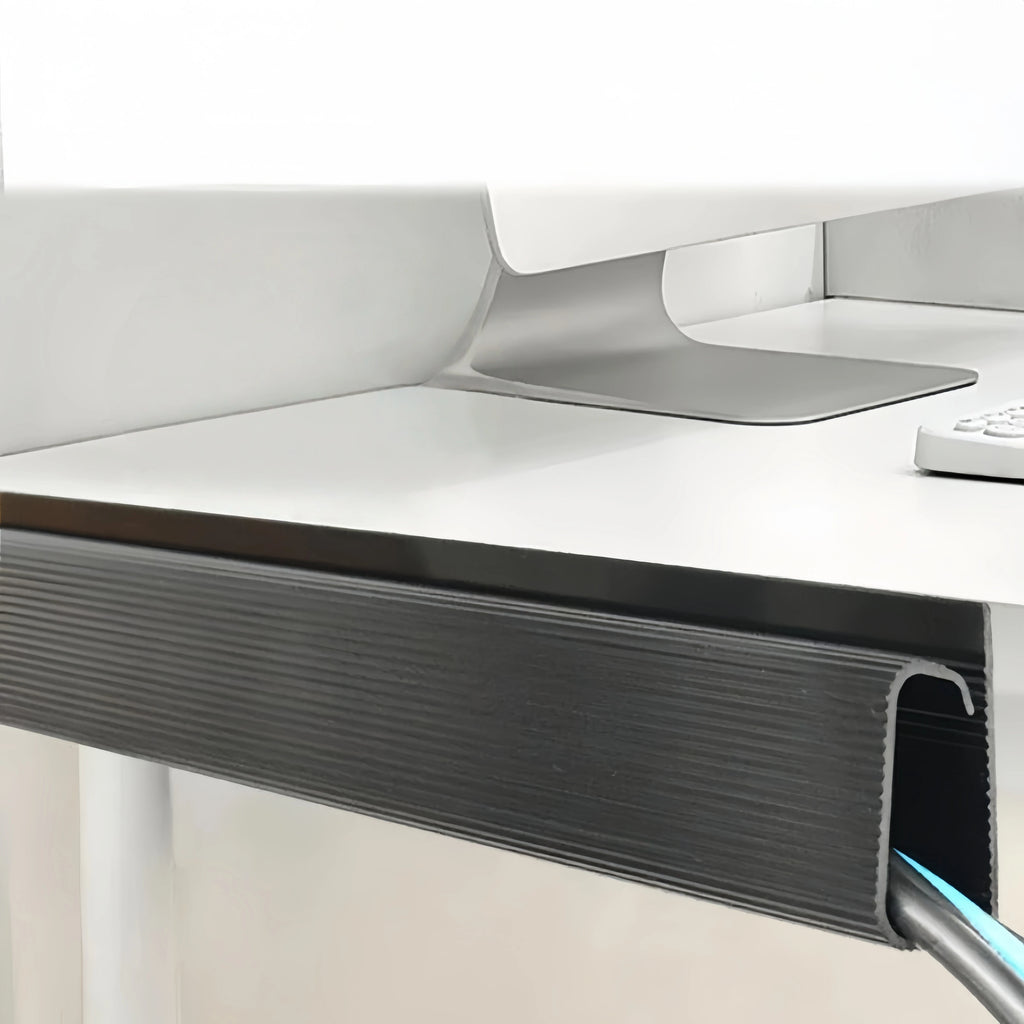 1PC 40Cmx5.1Cm Under-Desk Cable Organizer - Self-Adhesive Cable Raceway, Home & Office Cable No Drilling under Desk Solution