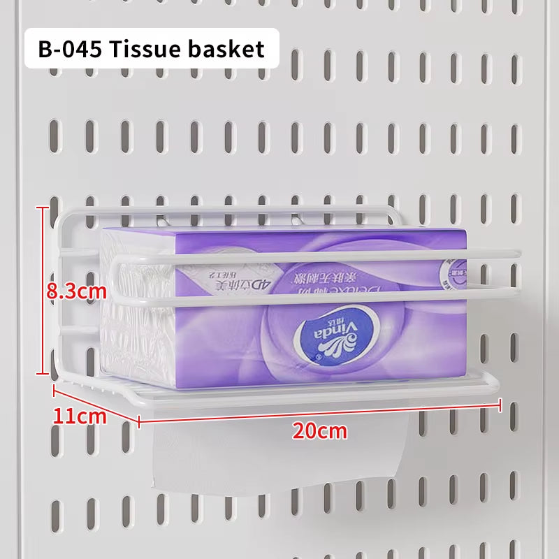 Office Desk Pegboard – Stand or Clamp Mount Options, Reusable Storage Rack Organizes Files, Tools & Stationery