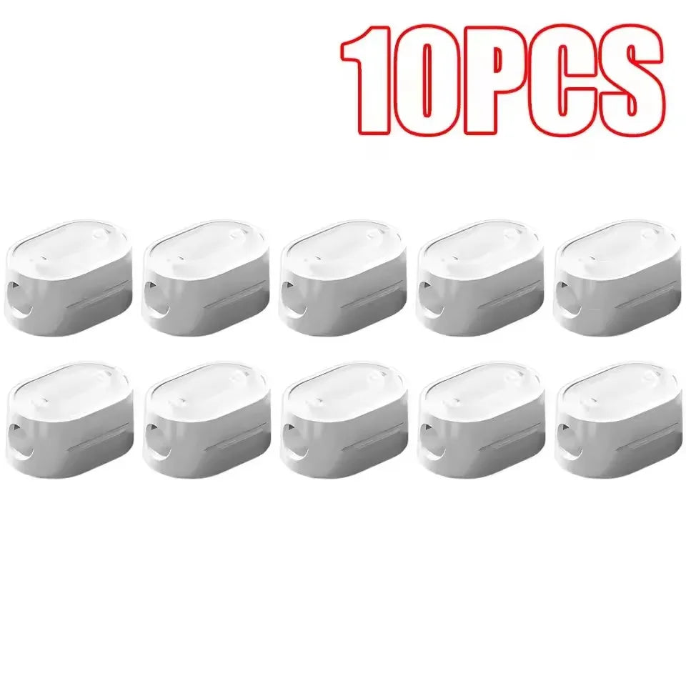 Magnetic Cable Clips Cable Smooth Adjustable Cord Holder under Desk Cable Management Wire Keeper Cable Organizer ﻿