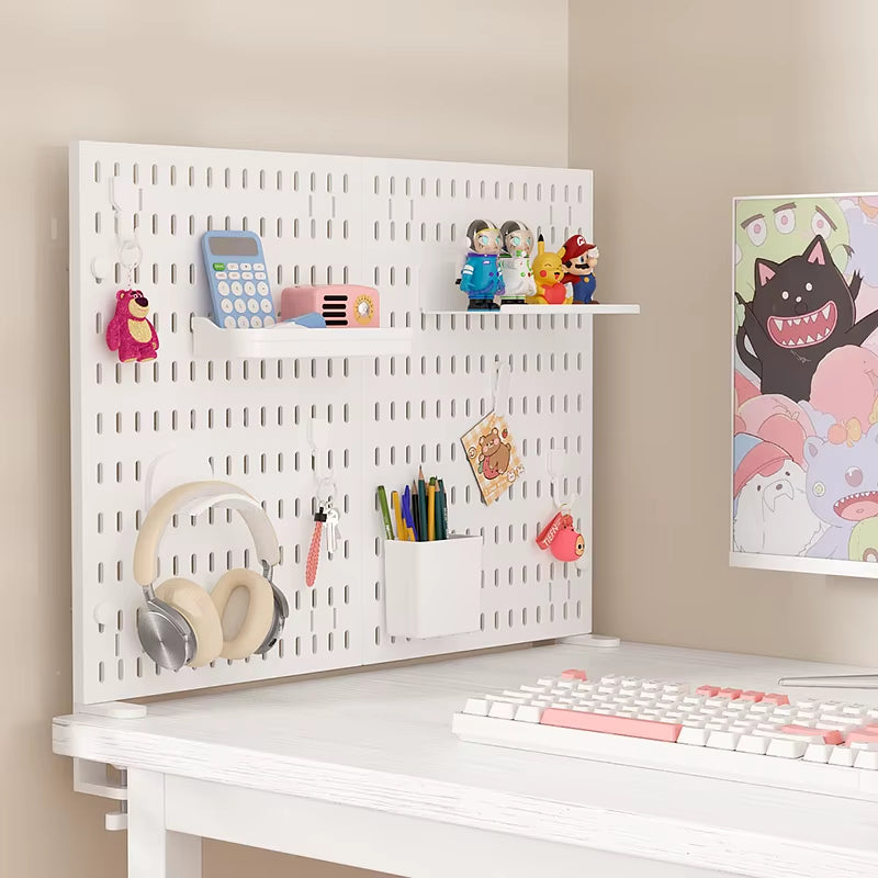 Desktop Pegboard Organizer: Vertical Storage with Headphone Stand – Gaming Room Must-Have, Desk Upgrade