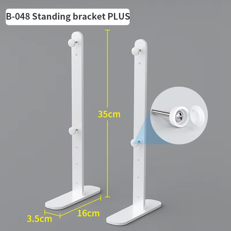 Office Desk Pegboard – Stand or Clamp Mount Options, Reusable Storage Rack Organizes Files, Tools & Stationery