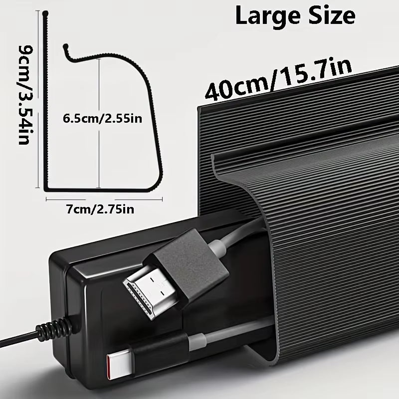 Cable Management under Desk Channel Cable Raceway Cord Hider Desk Cable Tray No Drilling under Desk Cable Management Tray