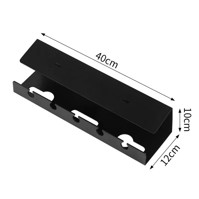 Under-Desk Cable Management Tray, Home & Office Desk Cable Organizers for Sockets, Hubs, Power Strips