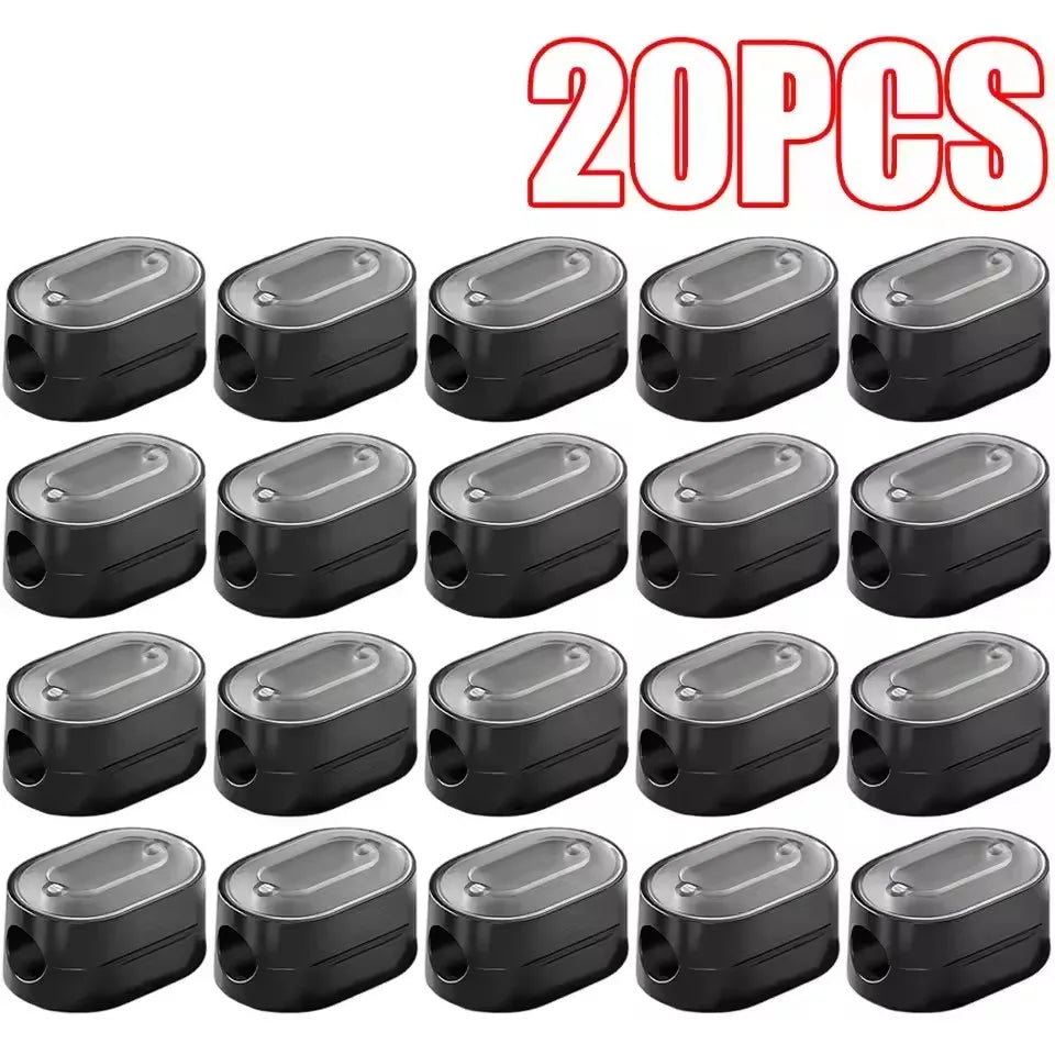 Magnetic Cable Clips Cable Smooth Adjustable Cord Holder under Desk Cable Management Wire Keeper Cable Organizer ﻿