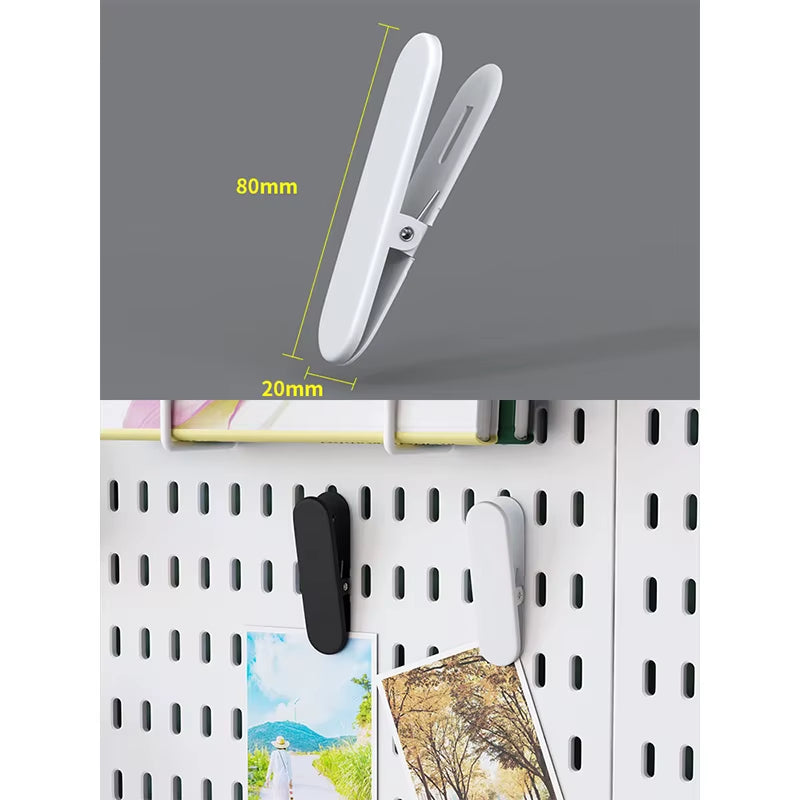 Office Desk Pegboard – Stand or Clamp Mount Options, Reusable Storage Rack Organizes Files, Tools & Stationery