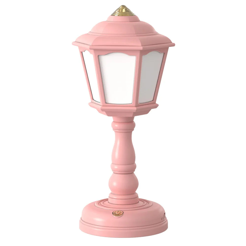 Led Desk Lamps Mini Retro Night Light Touch Room Decor USB Rechargeable Nightlight Eye Protection Bedside Reading Lamp